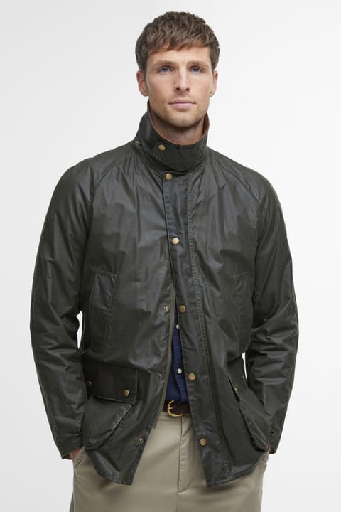 کاپشن روغنی Barbour Lightweight (4oZ) Ashby OL51 زیتونی
