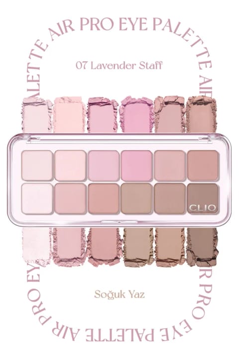 پالت سایه چشم CLIO Pro Eye Palette — 07 Lavender Staff