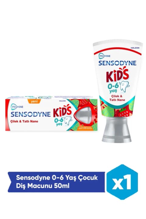 خمیردندان کودکان Sensodyne Promine 0-6 سال 50 میلی‌لیتر - طعم توت‌فرنگی