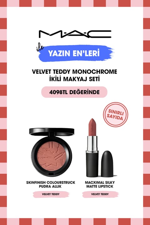 ست آرایش دوتایی M.A.C Velvet Teddy Monochrome از منتخب‌های تابستان
