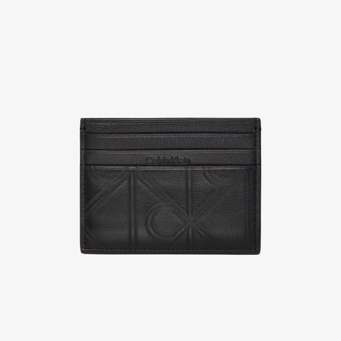 کیف کارت مردانه مشکی Calvin Klein Xl Emblem Emboss