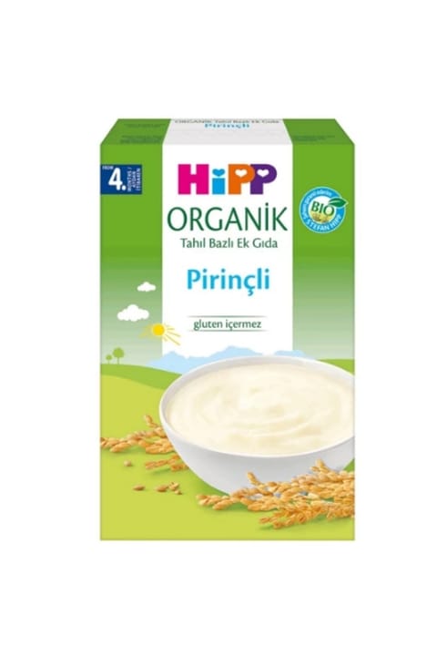 Hipp غذای کمکی پایه غلات با برنج ارگانیک ۴+ ماه ۲۰۰ گرم
