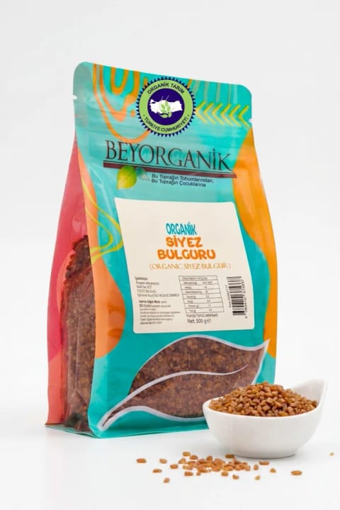 BEYORGANİK ارگانیک بلغور سییهز مخصوص پلو 500 گرم (دارای آنالیز سموم و آفلاتوکسین)