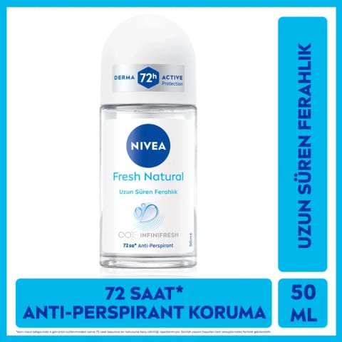 Nivea زنانه رولآن دئودورانت Fresh Natural 50 میلیلیتر
