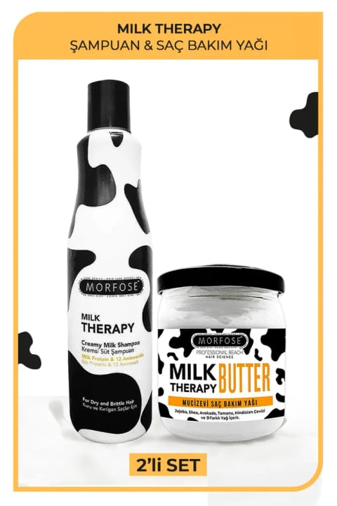 مورفوس Milk Therapy کره + شامپو Milk Therapy ۵۰۰ میلیلیتر