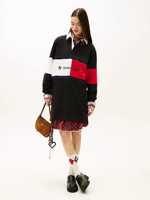 Tommy Girl ستاره گرافیکی پولو یقه زنانه