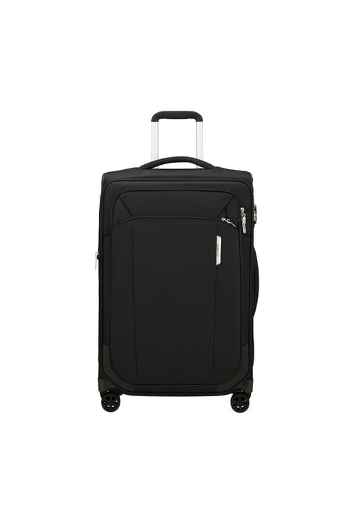 چمدان متوسط Samsonite Respark Spinner مشکی - آکاردئونی ۴ چرخ ۶۷ سانتیمتر