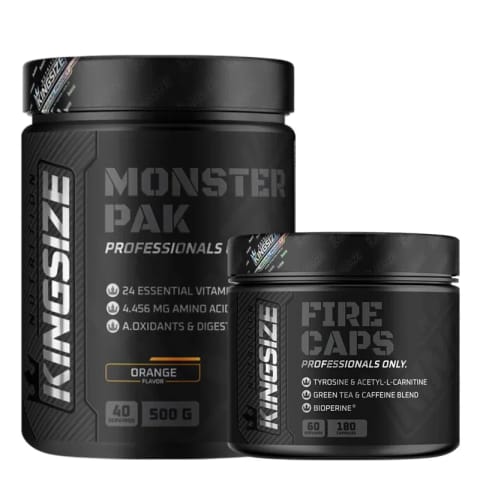 Kingsize Nutrition Fire Caps + Monster Pak ترکیبی