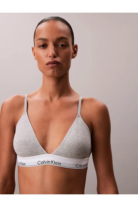 شورت زنانه Calvin Klein مدل Icon نخ پنبه مودال هدر خاکستری سهگانه آستر سبک