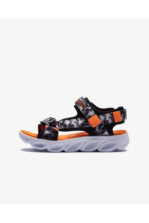 SKECHERS Hypno - Splash پسر بچه سایز بزرگ صندل مشکی چراغدار 400077l Bgor