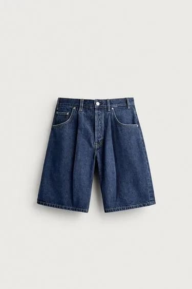 شورت برمودا جین با پچ FRUIT OF THE LOOM™