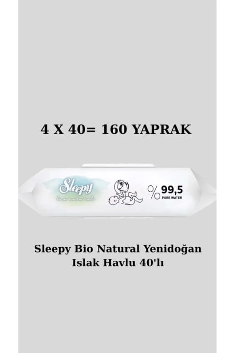 دستمال مرطوب بیو نچرال نوزاد Sleepy 40 عددی SR02