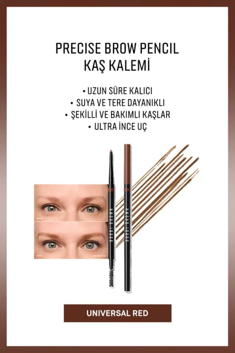 BOBBI BROWN مداد ابرو Precise Brow Pencil - Universal Red