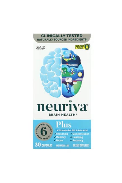 Schiff Neuriva ویتامین B6، B12 و فولیک اسید، 30 کپسول ساخت آمریکا Daphn...