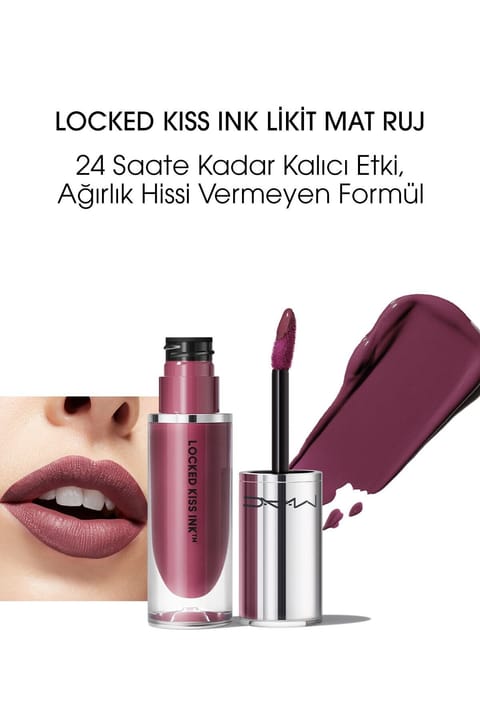 رژ لب مایع مات ماندگار و ضدآب Locked Kiss Ink تا ۲۴ ساعت M.A.C - Op...