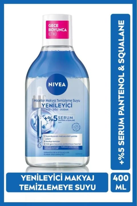 NIVEA ترمیم‌کننده حاوی سرم آب میسلار پاک‌کننده آرایش 400ml، پانتنول،...