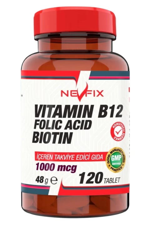 نوفیکس فولیک اسید، دی-بیوتین، ویتامین B12 - 120 قرص
