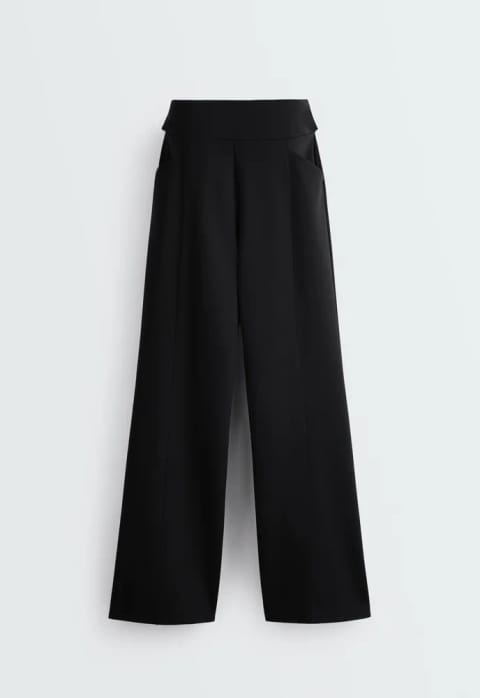 شلوار نئوپرن جلوه با پاچه راسته و کمر بلند