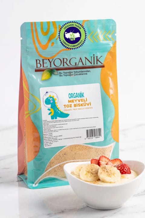 BEYORGANİK بیسکویت پودری میوهای ارگانیک ۲۰۰ گرم