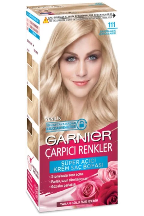 Garnier رنگ موی دائم کرِم 111 بلوند نقرهای خیلی روشن