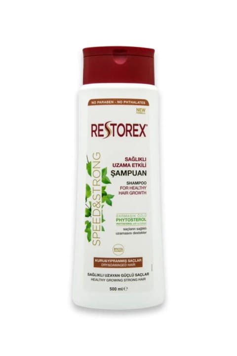 شامپو Restorex مخصوص موهای خشک و آسیب‌دیده ۵۰۰ میلی‌لیتر