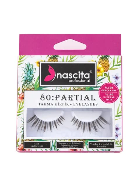 مژه مصنوعی چندتکه Nascita با ظاهر طبیعی و ۱۰۰٪ موی واقعی NASEYE000080