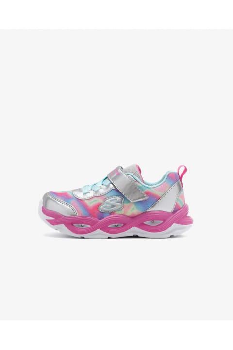 SKECHERS TWISTY GLOW - SORBET SWIRL کفش ورزشی چراغ‌دار دختر بچه طوسی ...