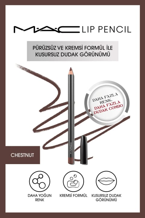 مداد لب کرمی ماندگار M.A.C - Lip Pencil - Chestnut 1.45 G
