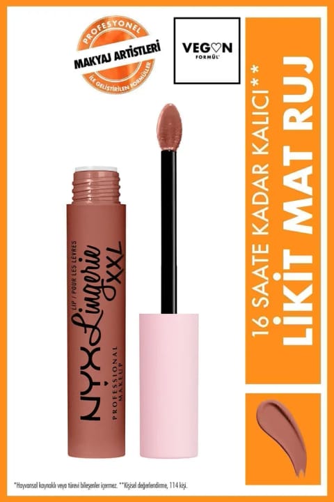 NYX Professional Makeup Lip Lingerie XXL Matt Likit Ruj Candela Babe