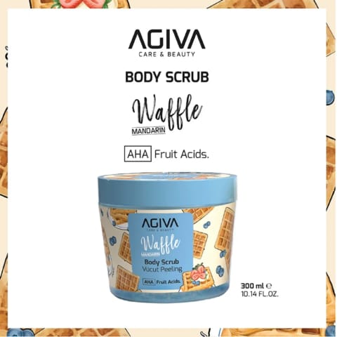 Agiva Care & Beauty اسکراب بدن ماندارین وافل 300 میلی‌لیتر