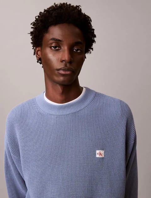 Calvin Klein سویشرت وافل پنبه‌ای مردانه