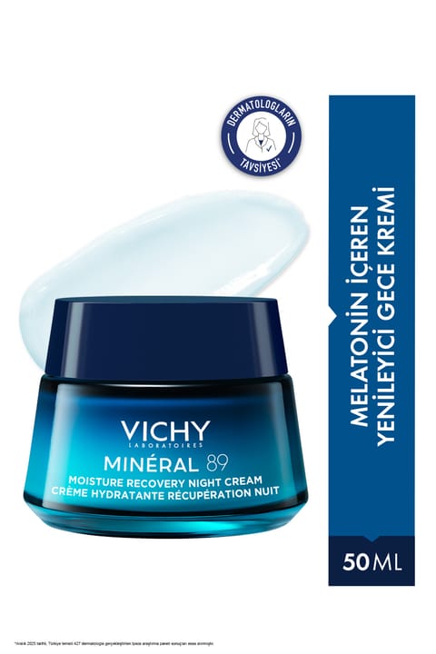 کرم شببیدارکننده و بازساز Vichy Mineral 89 حاوی Melatonin، ۵۰ ml