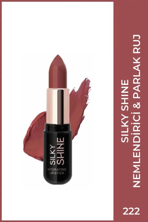 Golden Rose Silky Shine Hydrating Lipstick - رژ لب مرطوب‌کننده شماره 222
