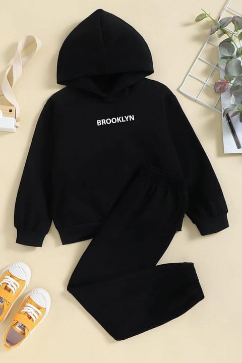 ست سویشرت و شلوار ورزشی بچگانه uyguntarz مدل Brooklyn چاپی