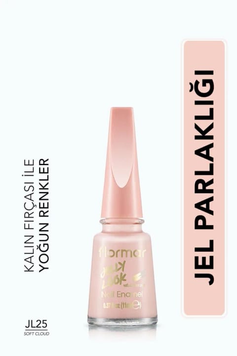 لاک ژلی براق فلورمار (صورتی ملایم) - Jelly Look Nail Enamel - Jl25...