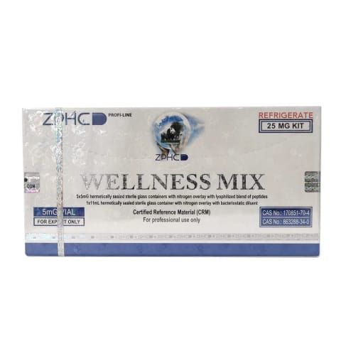 Zphc Wellness Mix ZPHC — 25 mg Ipamorelin 2.5 mg + CJC-1295 2.5 mg — 5 vials × 5 mg
