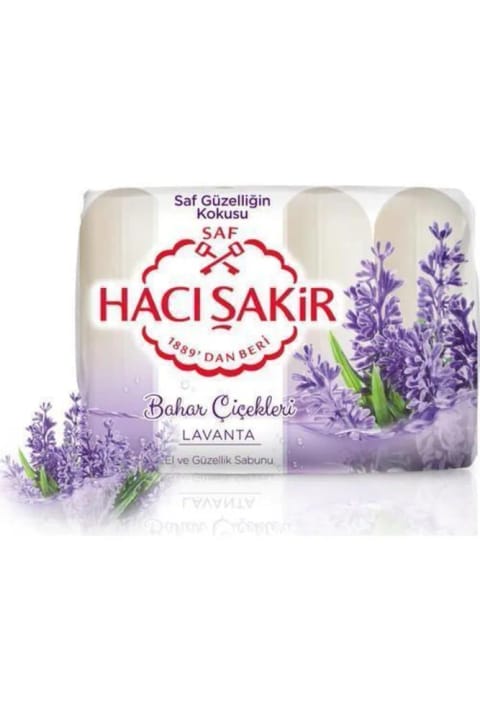 Hacı Şakir صابون زیبایی لاواندا 4x70 گرم