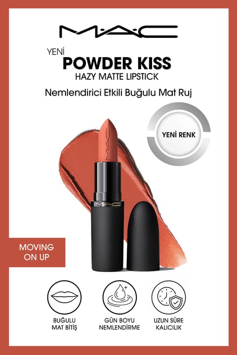 رژ لب مات مخملی Powder Kiss Hazy Matte Lipstick MAC آبرسان - Mo...