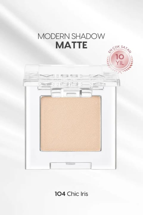 Missha سایه چشم تکی مات با بافت نرم و بدون پودرپاشی Modern Shadow Matt — 104 Chic Iris