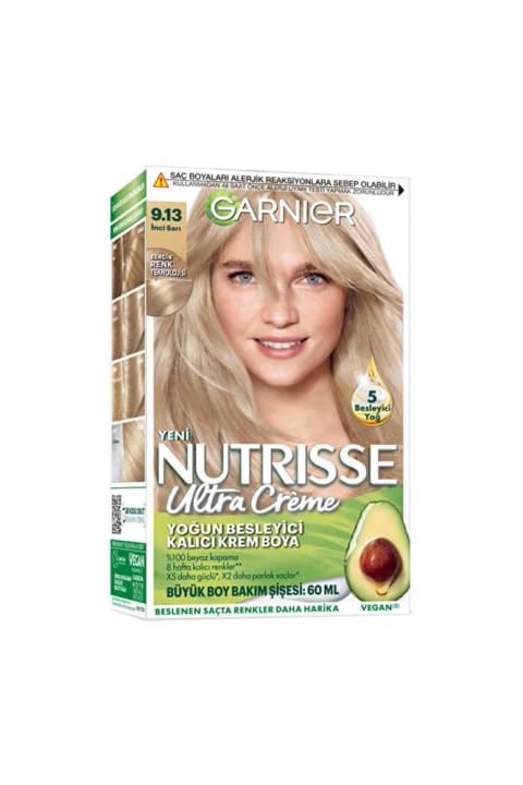 رنگ موی کرمی دائمی مغذی Garnier Nutrisse - 9.13 زرد مرواریدی - 16...