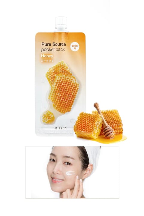 ماسک شب عسل Missha ژلهای مغذی و مرطوبکننده Pure Source