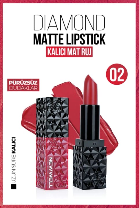 New Well Diamond Matte Lipstick 02