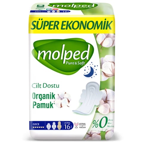 Molped Pure & Soft سوپر اقتصادی شبانه ۱۶ عددی