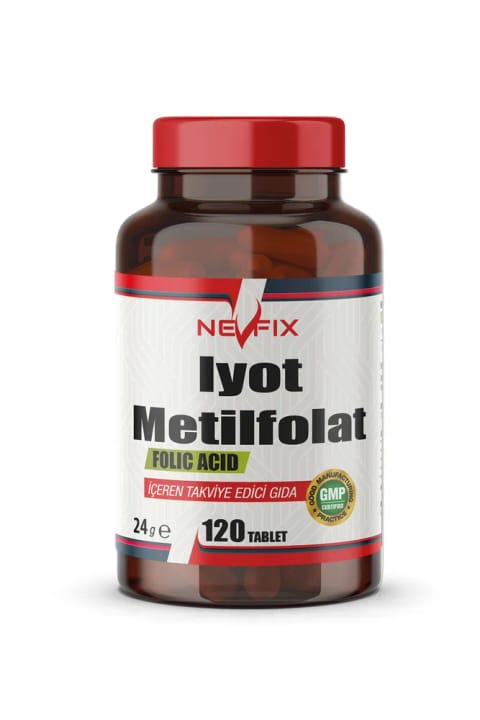 Nevfix ید و متیلفولات 120 قرص