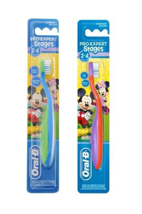 Oral-B مسواک کودک پرو-اکسپرت استیجز میکی مینی ۲-۴ سال