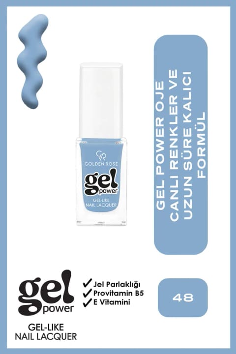Golden Rose Gel Power ژل مانند Oje No:48