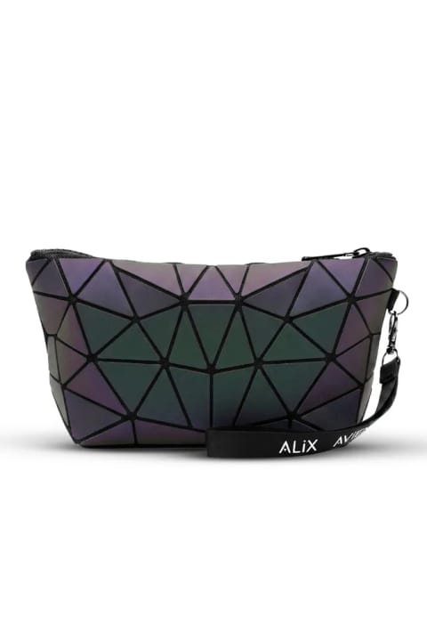 کیف لوازم آرایش مشکی پنج ضلعی مسافرتی انعطاف‌پذیر Alix Avien
