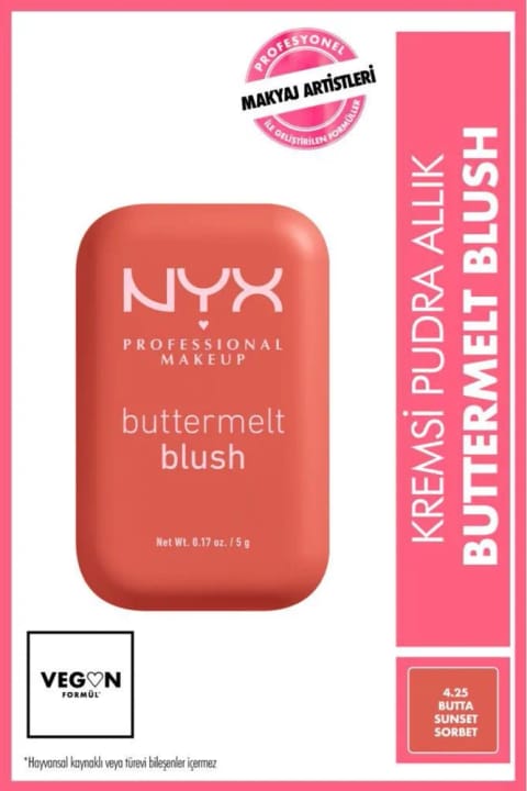 NYX Professional Makeup Buttermelt Blush کرم پودر رژگونه - 4.25 Butta Suns...