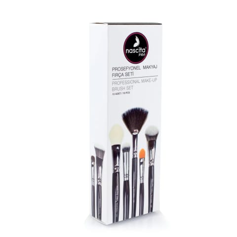 ست براش آرایشی حرفهای Nascita Pro ۱۰ عددی NASBRUSHSET53
