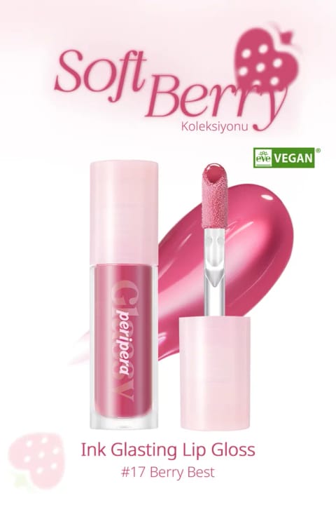 PERIPERA Gloss Ink Glasting Lip Gloss - براقکننده و حجیمکننده لب — 17 Berry Best